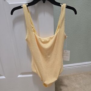 Show Me Your MuMu Yellow Scrunch One Piece